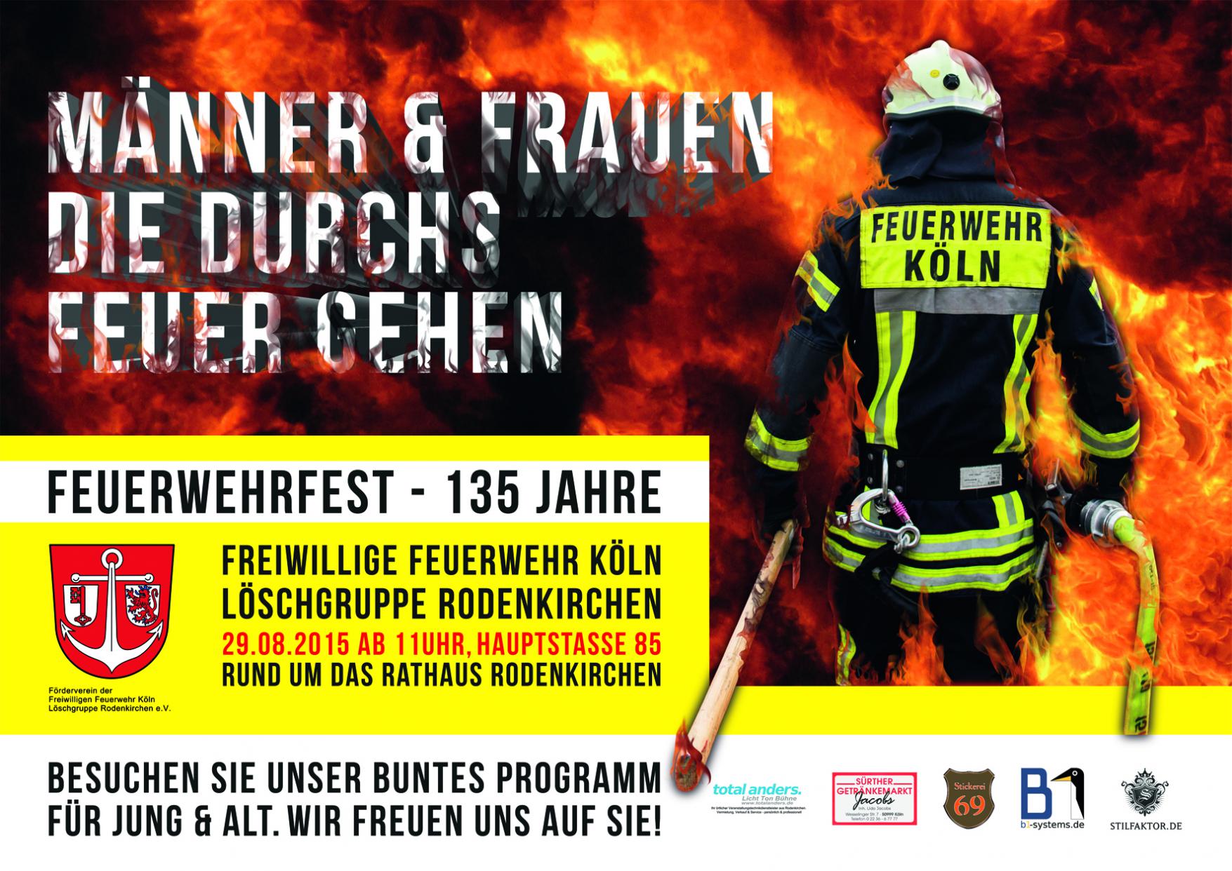 Freiwillige-Feuerwehr-Plakat Bild